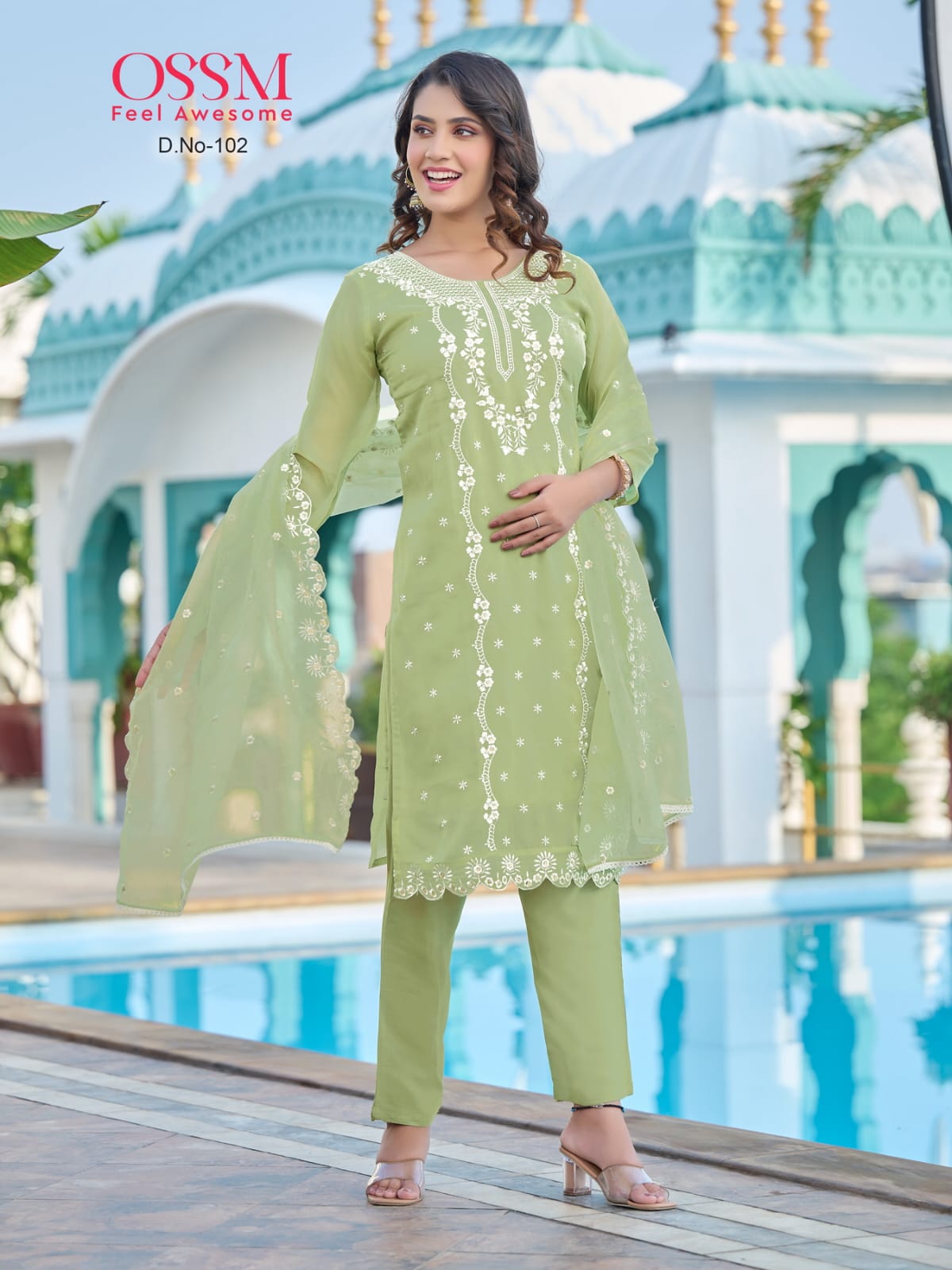 Ossm Mora Vol 1 Premium Organza Readymade Suits Catalog